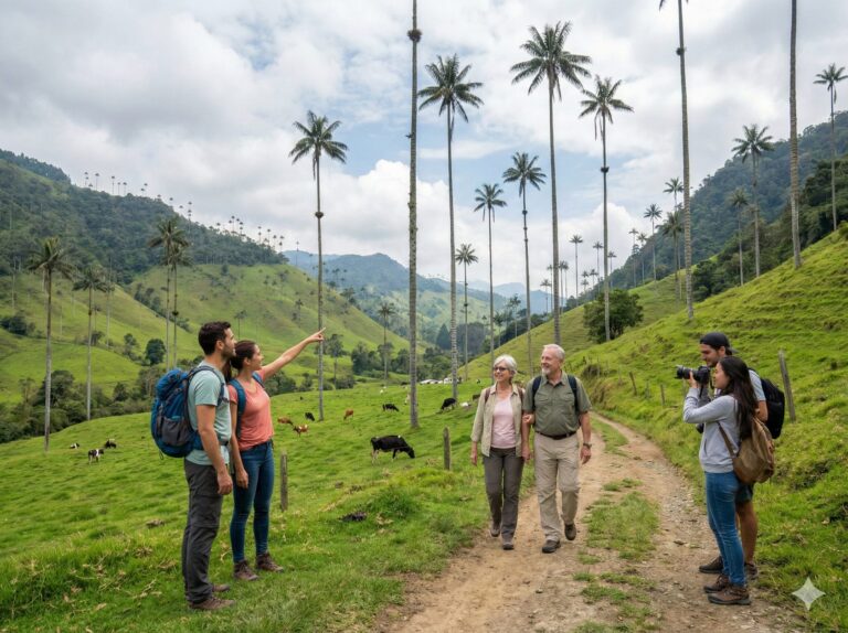 Caminata entre las palmas de cera del Valle de Cocora
