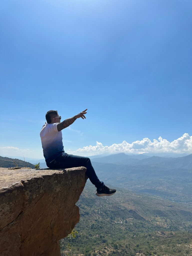Mirador natural sobre el cañón del Chicamocha